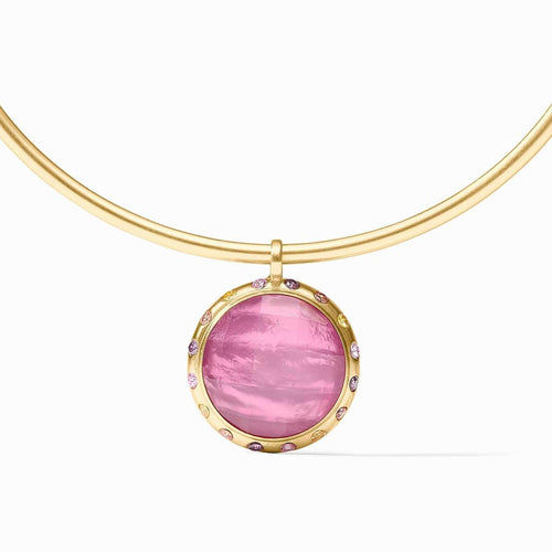 Rainbow Statement Necklace-Iridescent Tourmaline Pink - N576GITM00-Julie Vos-Renee Taylor Gallery