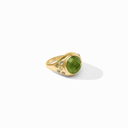 Rainbow Statement Ring-Iridescent Palmetto Green - R245GIJG-Julie Vos-Renee Taylor Gallery