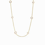 Rainbow Station Necklace-Clear Crystal - N577GRC00-Julie Vos-Renee Taylor Gallery