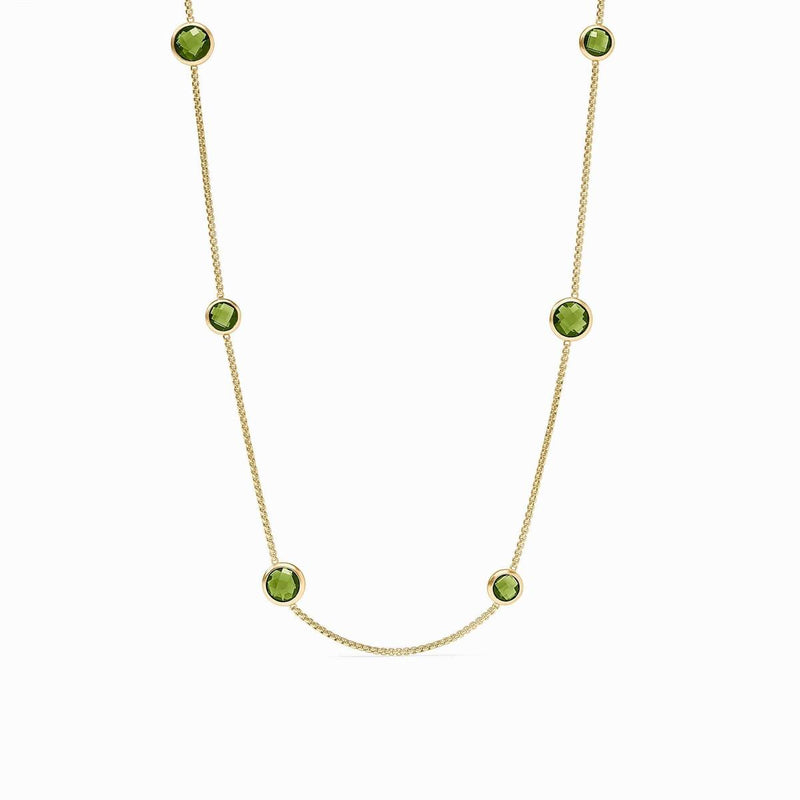Rainbow Station Necklace-Palmetto Green - N577GJG00-Julie Vos-Renee Taylor Gallery