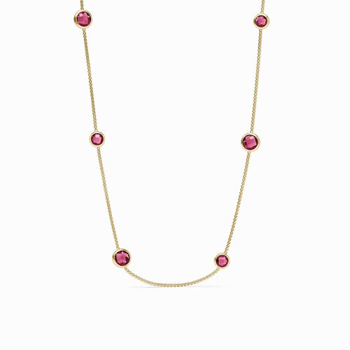 Rainbow Station Necklace-Tourmaline Pink - N577GTM00-Julie Vos-Renee Taylor Gallery