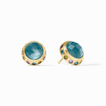 Rainbow Stud-Iridescent Montana Blue - ER1019GIPE00-Julie Vos-Renee Taylor Gallery