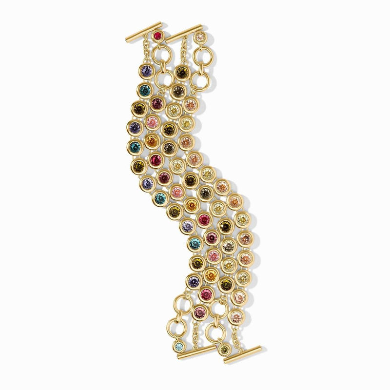 Rainbow Tennis Bracelet-Pink Dawn - BL248GPD00-Julie Vos-Renee Taylor Gallery