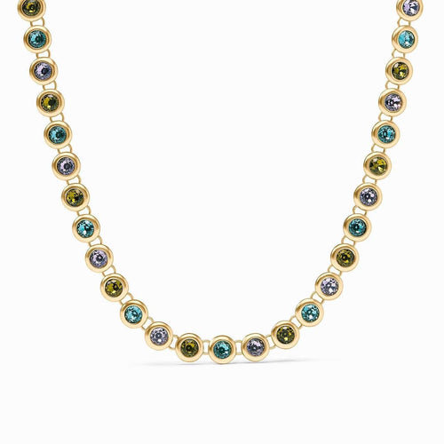 Rainbow Tennis Necklace-Blue Twilight - N592GBT00-Julie Vos-Renee Taylor Gallery