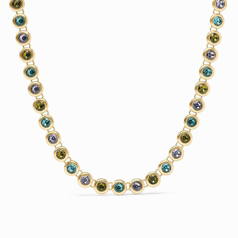 Rainbow Tennis Necklace-Blue Twilight - N592GBT00-Julie Vos-Renee Taylor Gallery