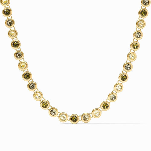 Rainbow Tennis Necklace-Shades of Jade - N592GSJ00-Julie Vos-Renee Taylor Gallery