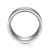 14K White Gold Diamond Men's Wedding Ring in Satin Finish - MR15673W44JJ-Gabriel & Co.-Renee Taylor Gallery