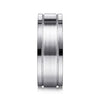14K White Gold Diamond Men's Wedding Ring in Satin Finish - MR15673W44JJ-Gabriel & Co.-Renee Taylor Gallery