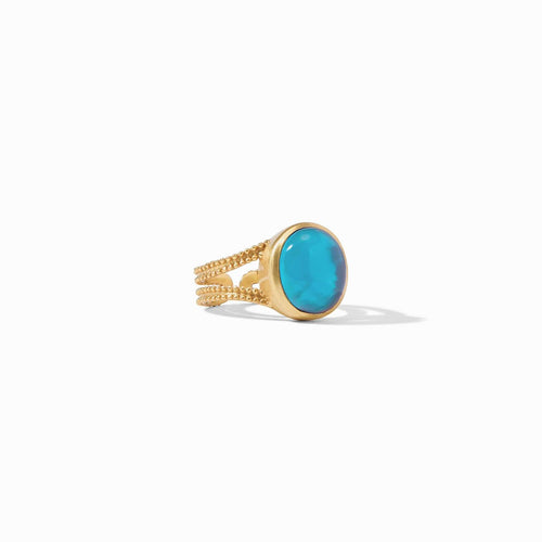 Cabochon Ring - Iridescent London Blue-Julie Vos-Renee Taylor Gallery