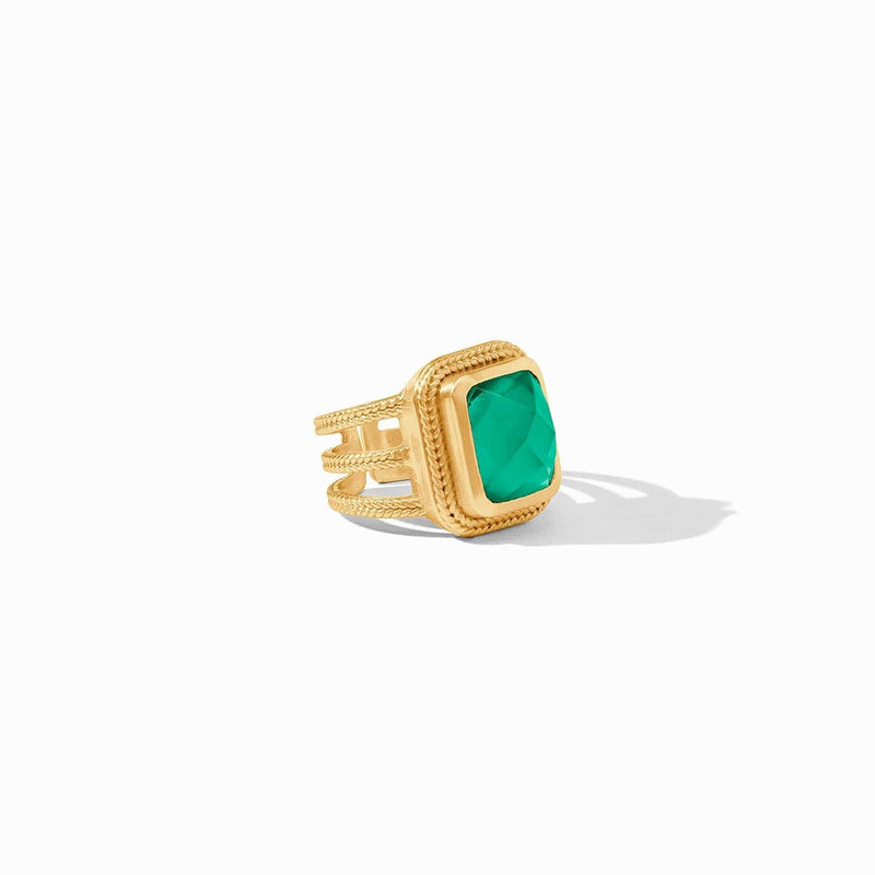 Cheval Statement Ring - Iridescent Emerald Green-Julie Vos-Renee Taylor Gallery