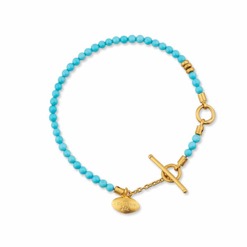 Sarah 7" Bracelet with Turquoise by Lika Behar
