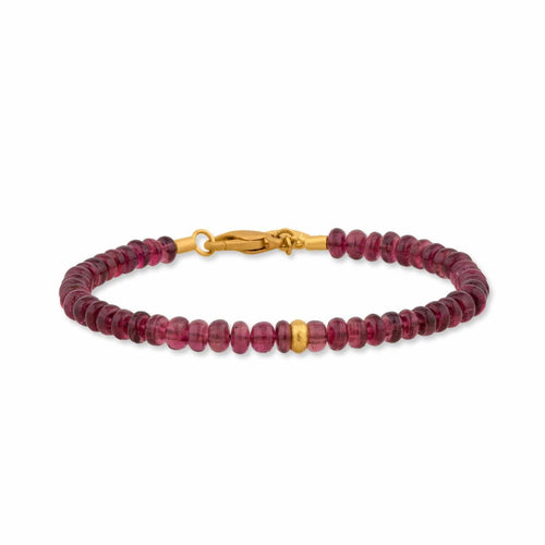 Sarah Rubellite Bead Bracelet with Tourmaline by Lika Behar