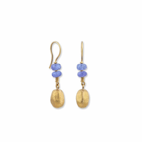 Sarah Earrings with Tanzanite by Lika Behar