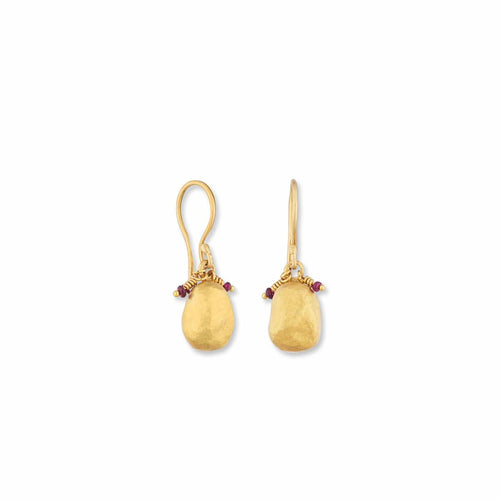 Sarah Earrings with Ruby by Lika Behar