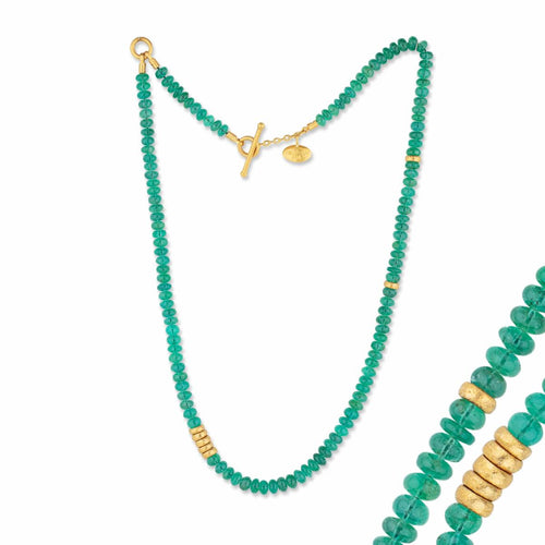 Sarah Necklace with Emerald by Lika Behar