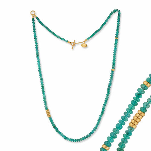 Sarah Necklace with Emerald by Lika Behar