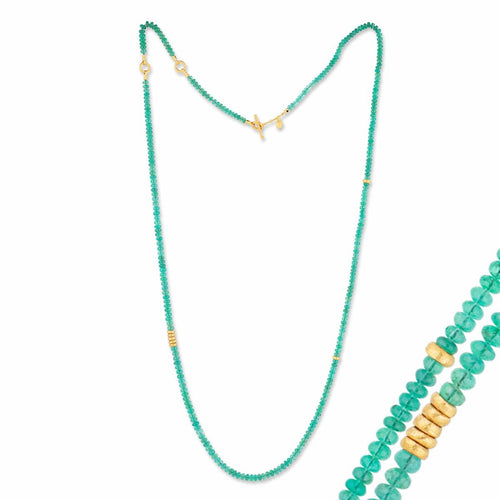 Sarah Necklace with Emerald by Lika Behar