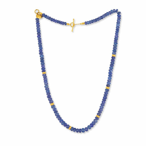 Sarah Tanzanite Bead Necklace by Lika Behar