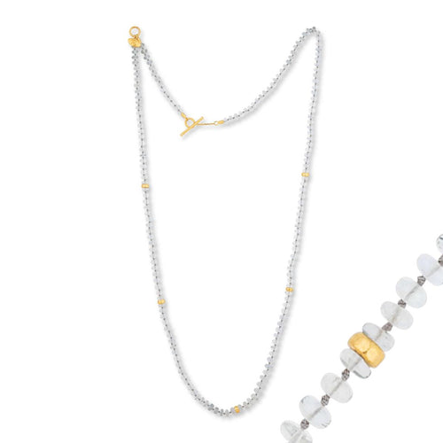 Sarah Aquamarine Bead Necklace by Lika Behar