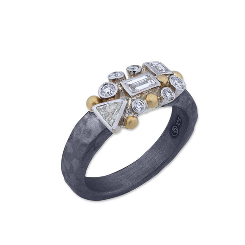 Scatter Ring with Diamond by Lika Behar