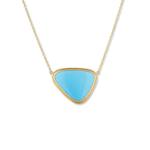 Sky Necklace with Turquoise Sleeping Beauty by Lika Behar