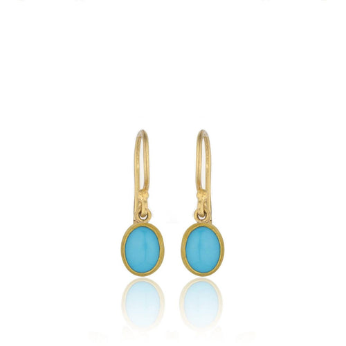 Sloane Earrings with Turquoise Sleeping Beauty by Lika Behar