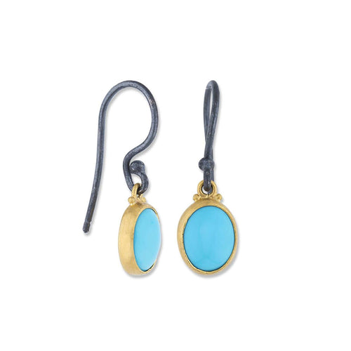 Sloane Earrings with Turquoise Sleeping Beauty by Lika Behar