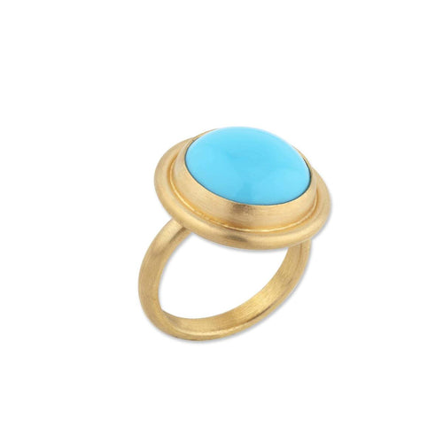 Sloane Ring with Turquoise Sleeping Beauty by Lika Behar