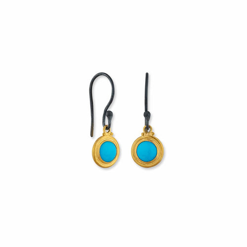 Sloane Junior Sbtq Earrings with Turquoise Sleeping Beauty by Lika Behar