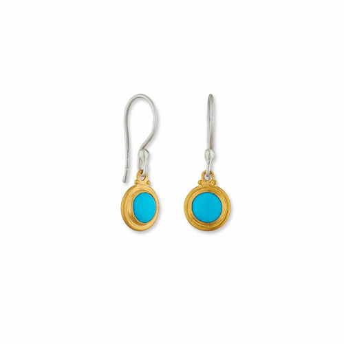 Sloane Junior Sbtq Earrings with Turquoise Sleeping Beauty by Lika Behar