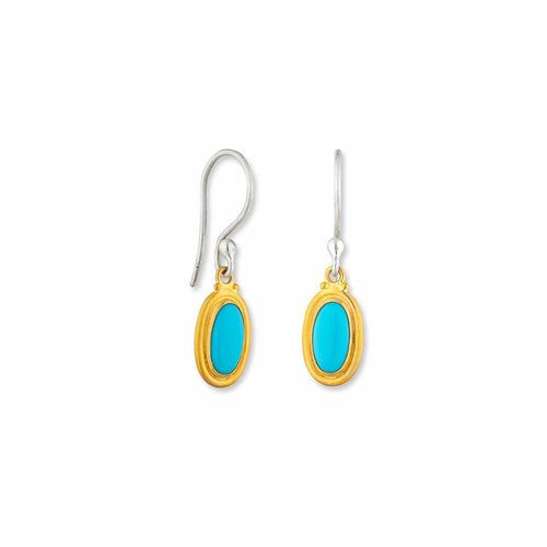Sloane Junior Sbtq Earrings with Turquoise Sleeping Beauty by Lika Behar