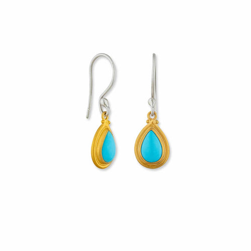 Sloane Junior Sbtq Earrings with Turquoise Sleeping Beauty by Lika Behar