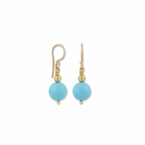 Sloane Earrings with Turquoise Sleeping Beauty by Lika Behar