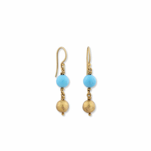 Sloane Earrings with Turquoise Sleeping Beauty by Lika Behar