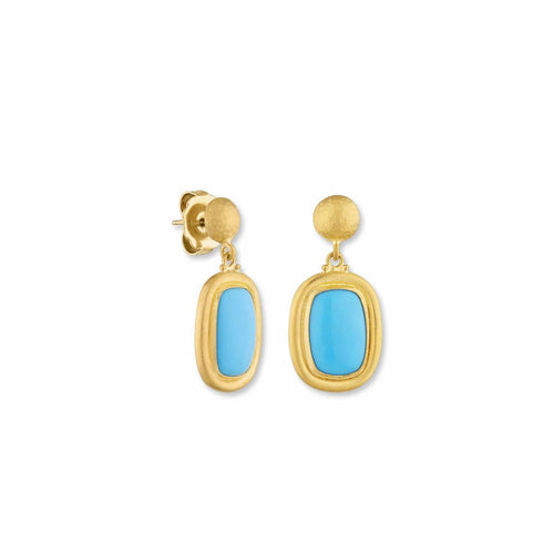 Sloane Earrings with Turquoise Sleeping Beauty by Lika Behar