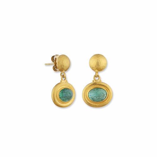 Sloane Oval Emerald Earrings by Lika Behar