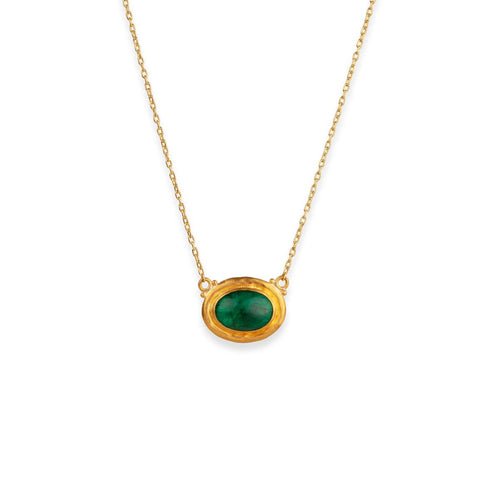 Sloane Necklace with Emerald by Lika Behar