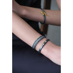 Snake Hinged Bracelet with Diamond by Lika Behar
