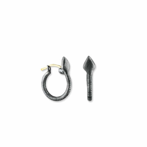 Snake Hoop Earrings by Lika Behar