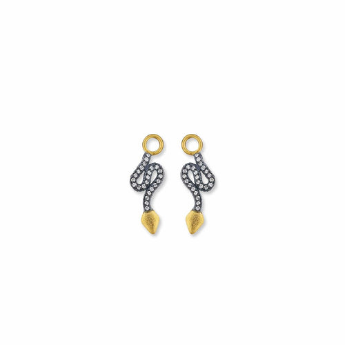 Snake Ear Charms with Diamond by Lika Behar