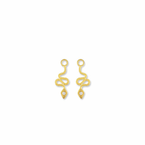 Snake Ear Charms with Diamond by Lika Behar