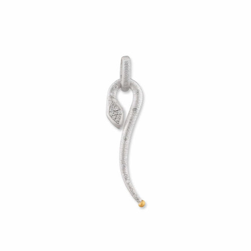Snake Pendant with Diamond by Lika Behar