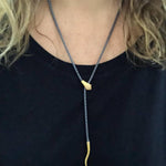 Snake Necklace with Diamond by Lika Behar