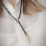Snake Necklace with Diamond by Lika Behar