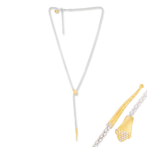 Snake Necklace with Diamond by Lika Behar