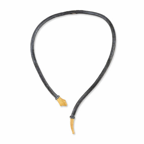 Snake Choker Necklace with Diamond by Lika Behar