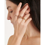 Flex'It Souls 18K Yellow Gold White Diamond Ring-FOPE-Renee Taylor Gallery