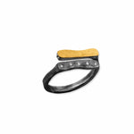 Split Ring with Diamond by Lika Behar