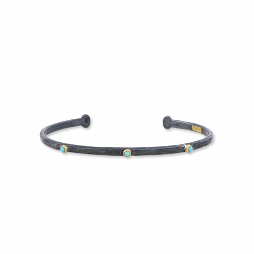 Baby Stockholm Bracelet with Turquoise Sleeping Beauty by Lika Behar