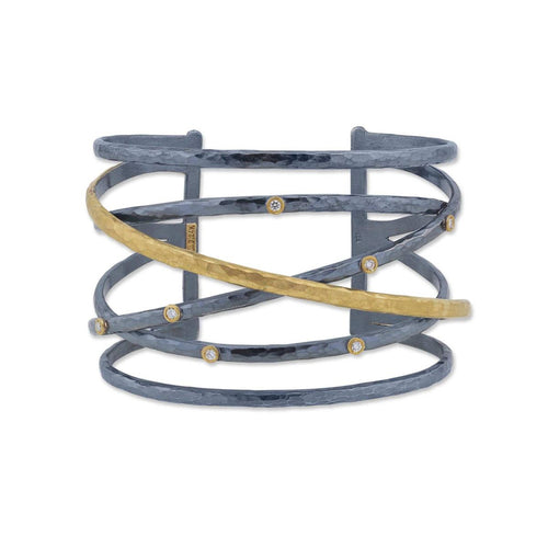 Stockholm Crosswire Open Cuff by Lika Behar